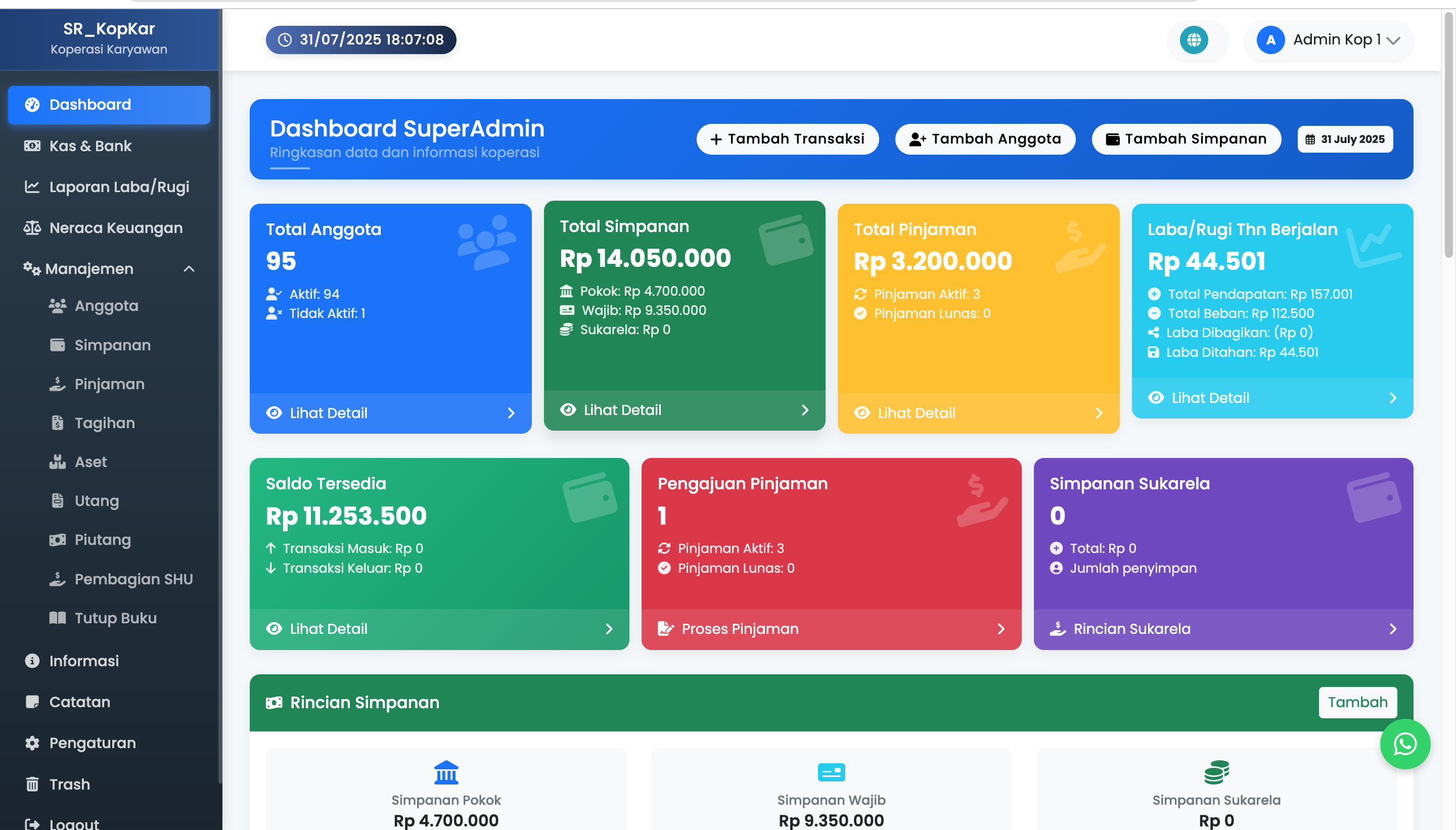 🏢 Koperasi Karyawan